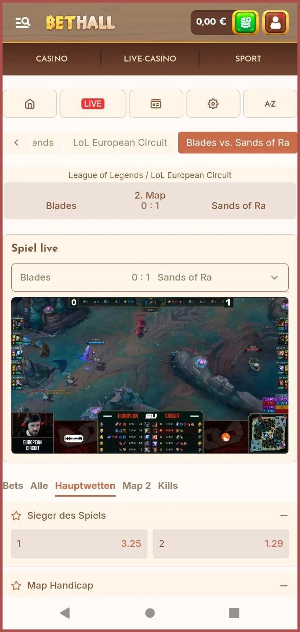 BetHall Casino: Spannende Live-eSports-Events erleben